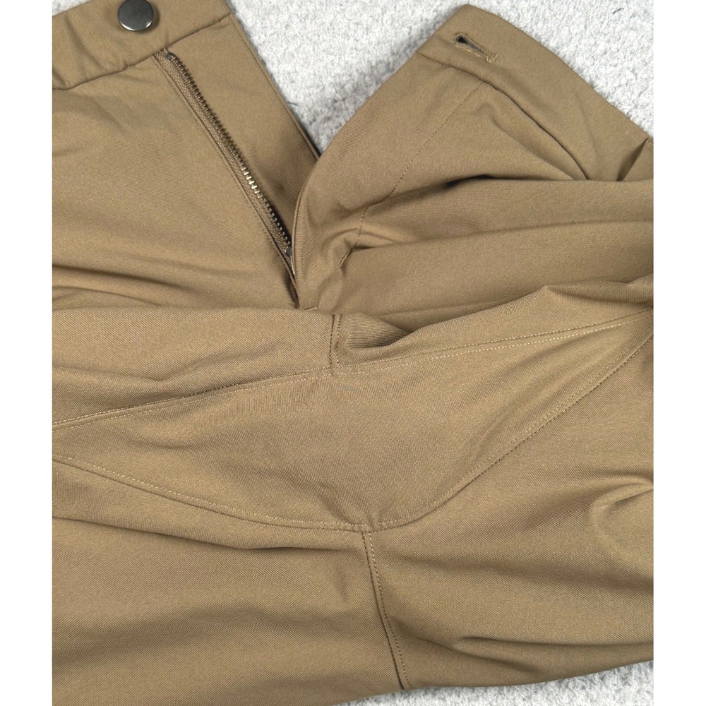 Lululemon Commission Slim Pant Mens 32x33 Brown Warpstreme Chino ABC Golf Travel - Picture 15 of 16